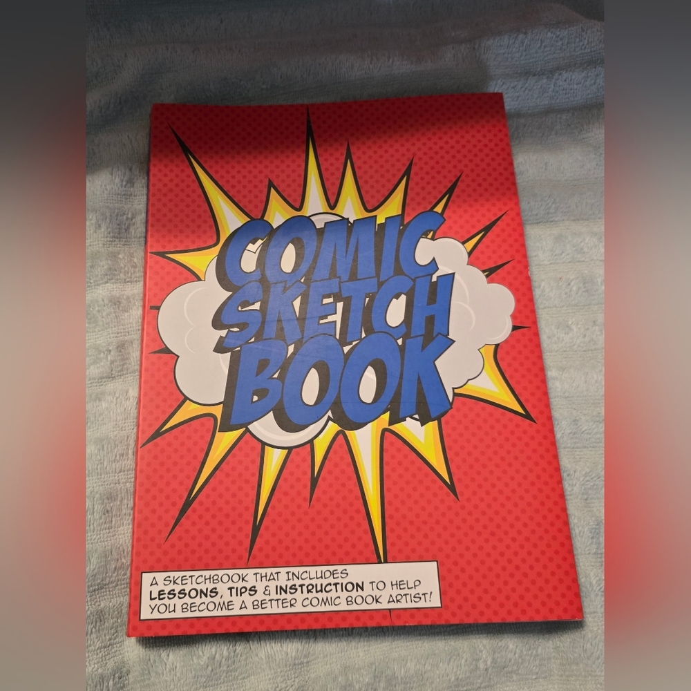 Piccadilly Comic DIY Sketch Book Red Cover Blank Bubbles Story Lines NEW